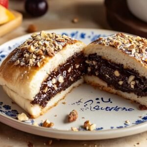Burger sucré au chocolat