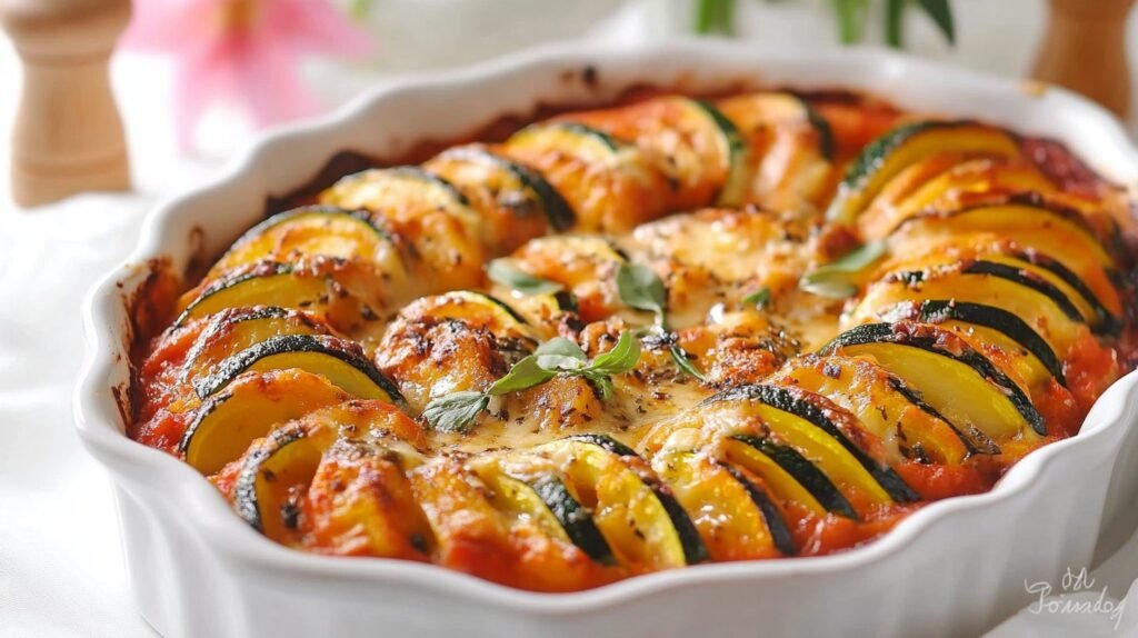 Ratatouille et compotée de courgettes
