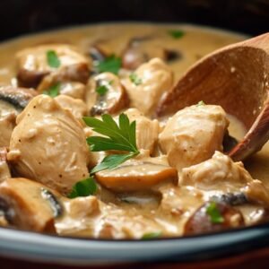 Sot-l’y-laisse à la sauce aux champignons