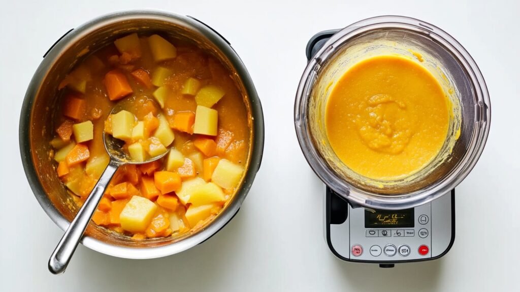 morceaux de courge butternut